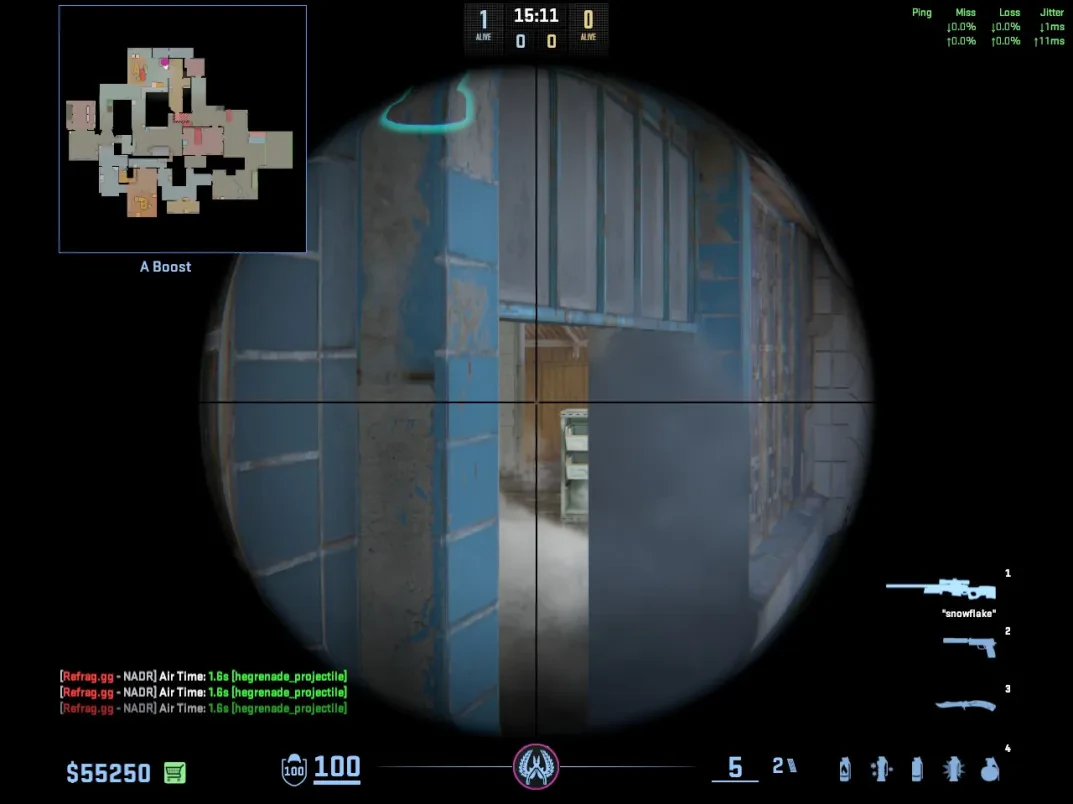 An AWP holds the A Boost angle after the utility sequence.
