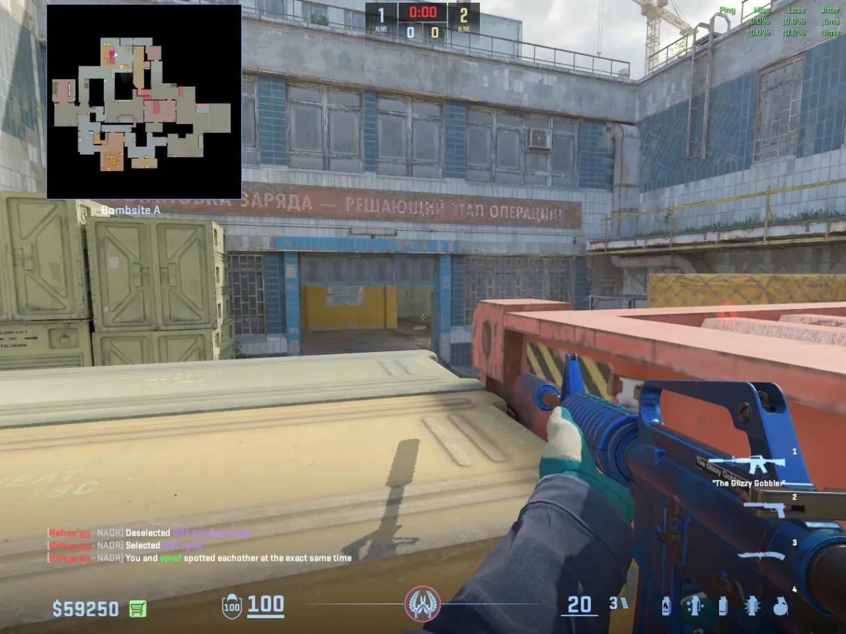 A CT holds the A site boxes while watching the site entrance.