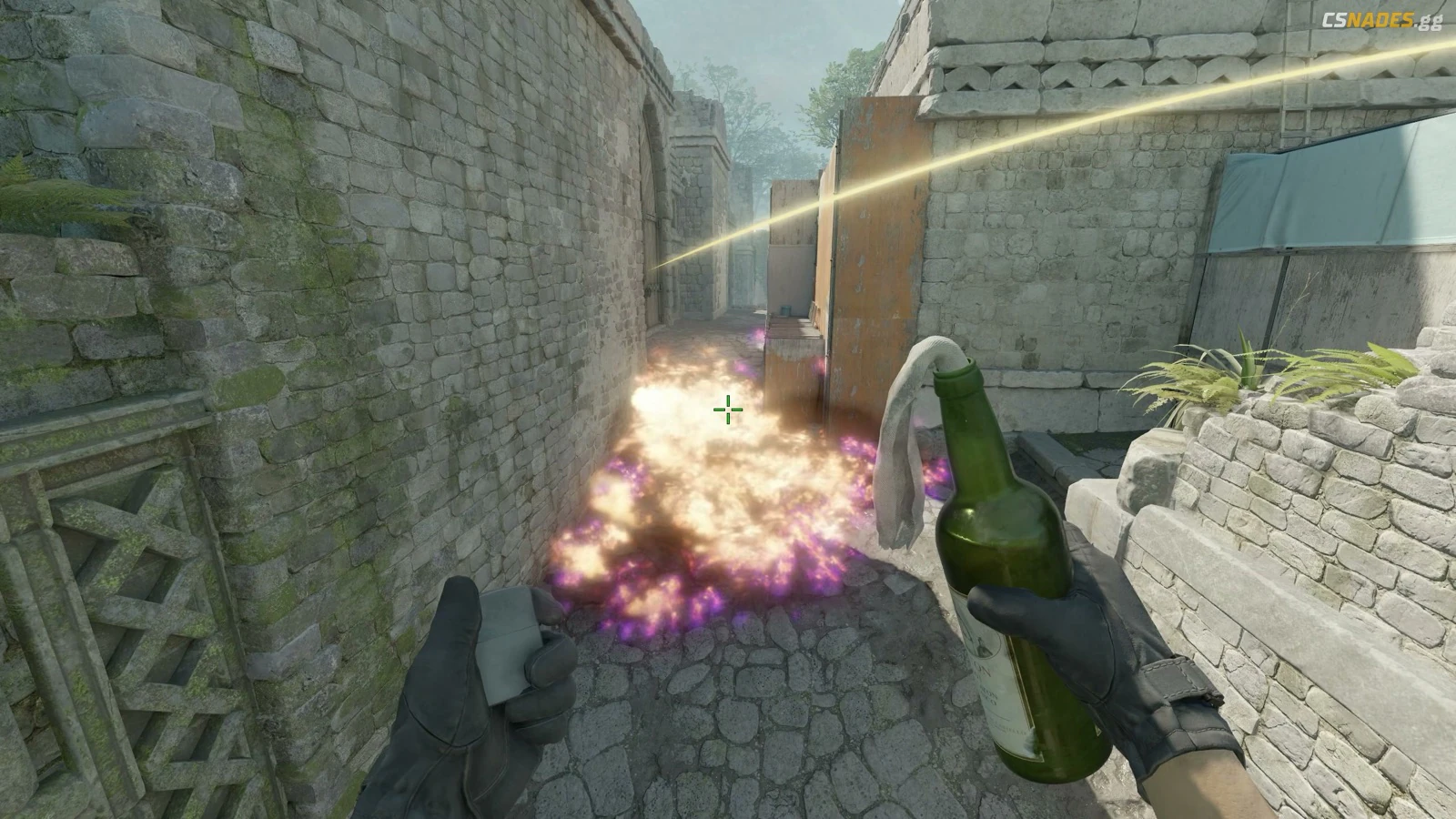 Ancient CT Catwalk molotov result from B Entry