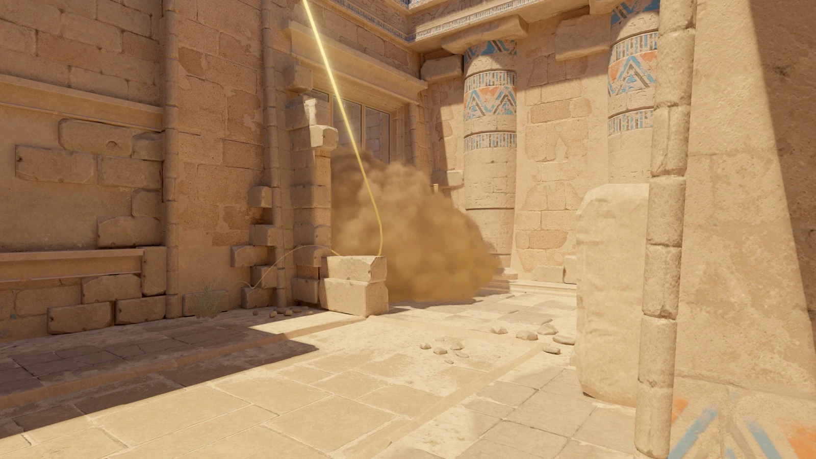 Anubis Deep Mid Palace smoke result covering B Connector