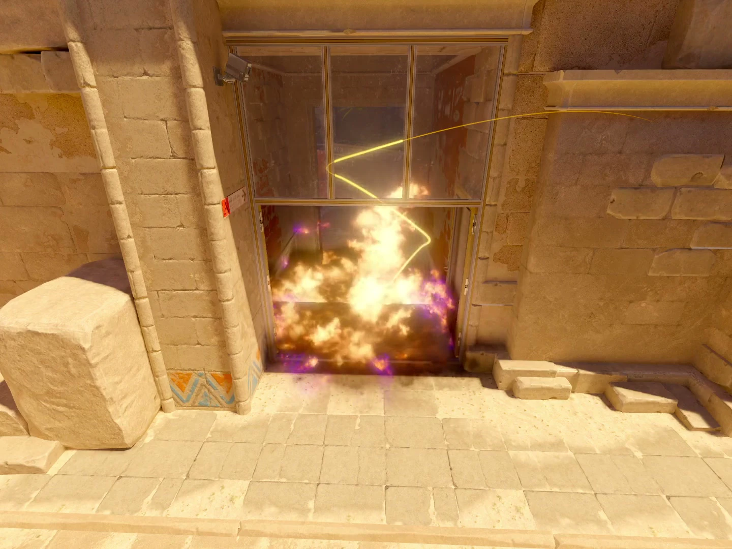 Anubis Camera molly result burning the doorway