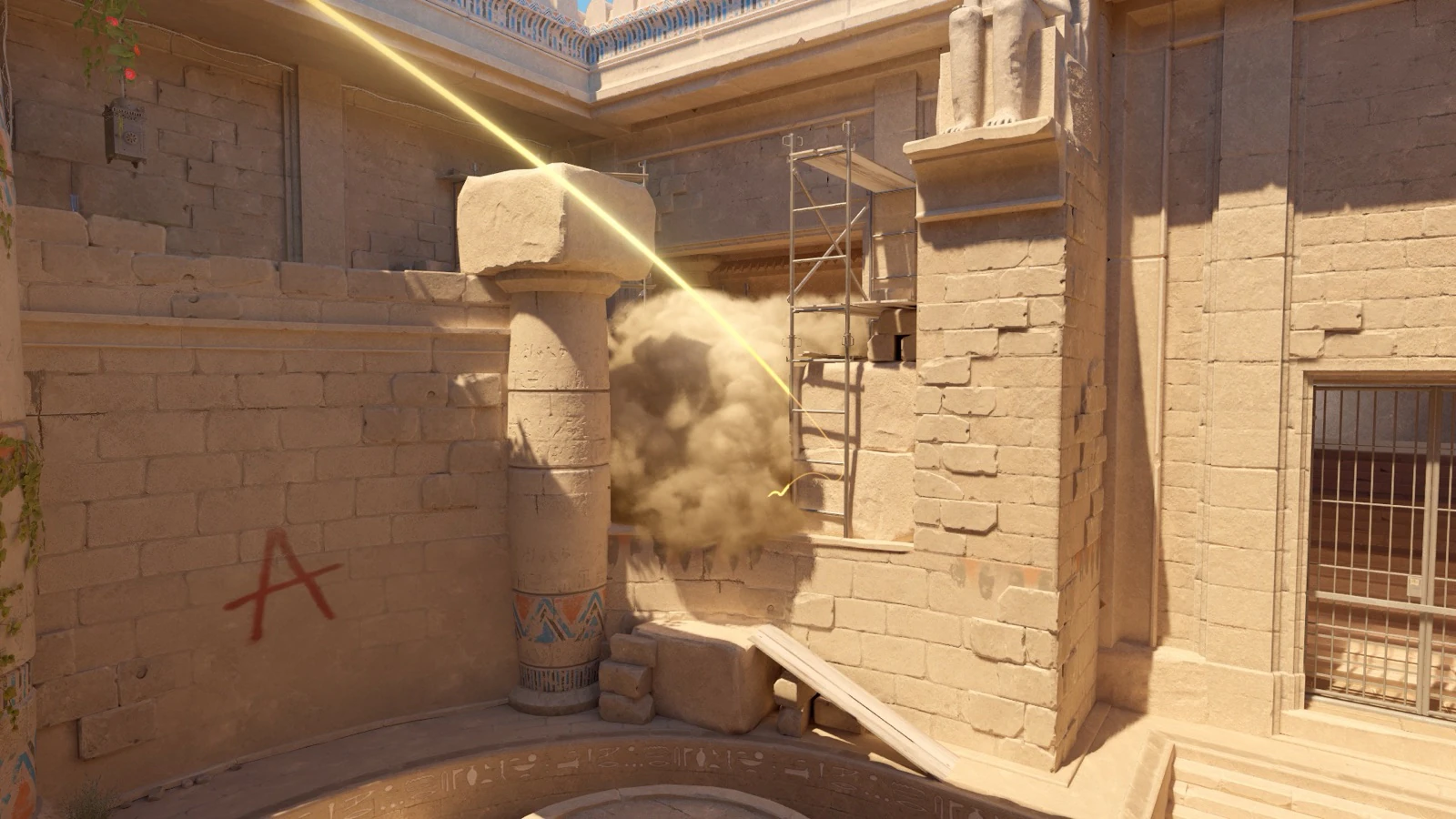 Anubis A Heaven smoke result from Outside A Main