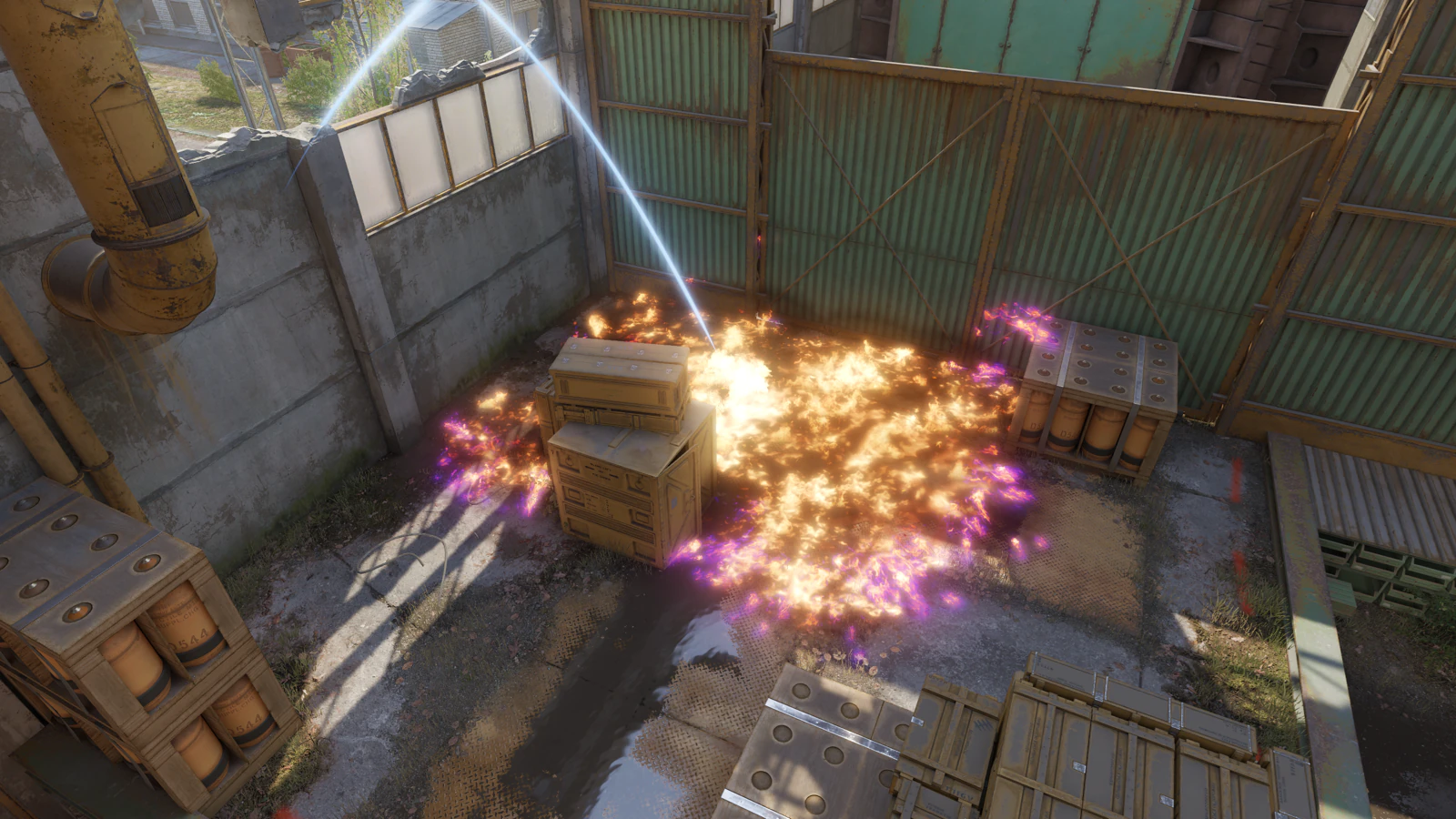 Cache Back B Site molotov result from Sun Room and Toxic
