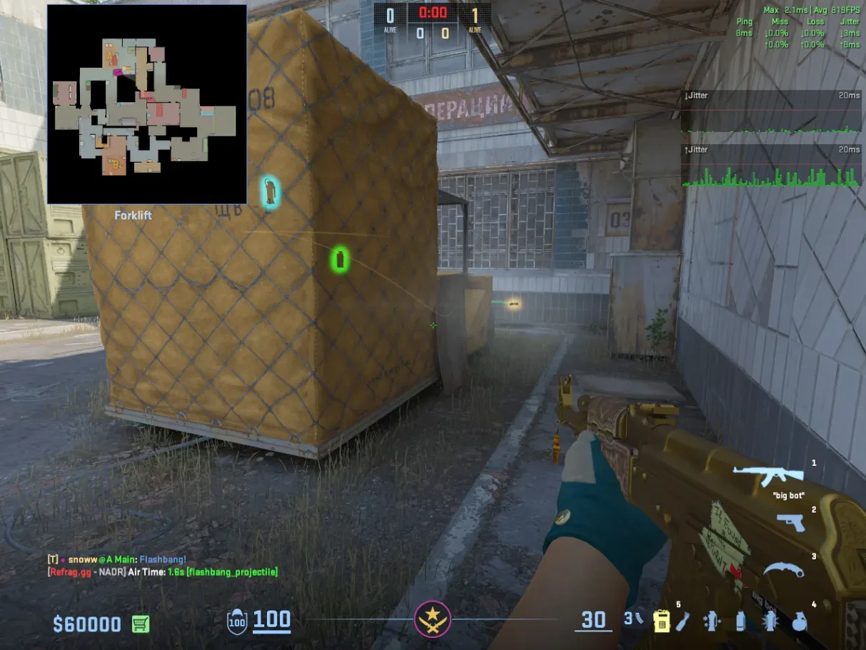 Cache Fork Flash result from A Main