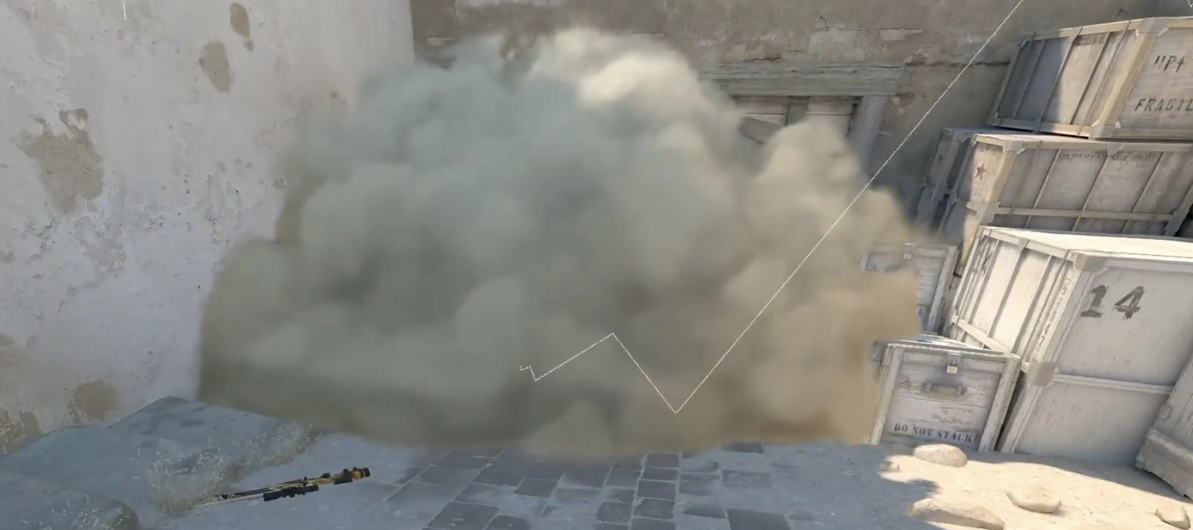 Dust 2 CT Spawn smoke for A result