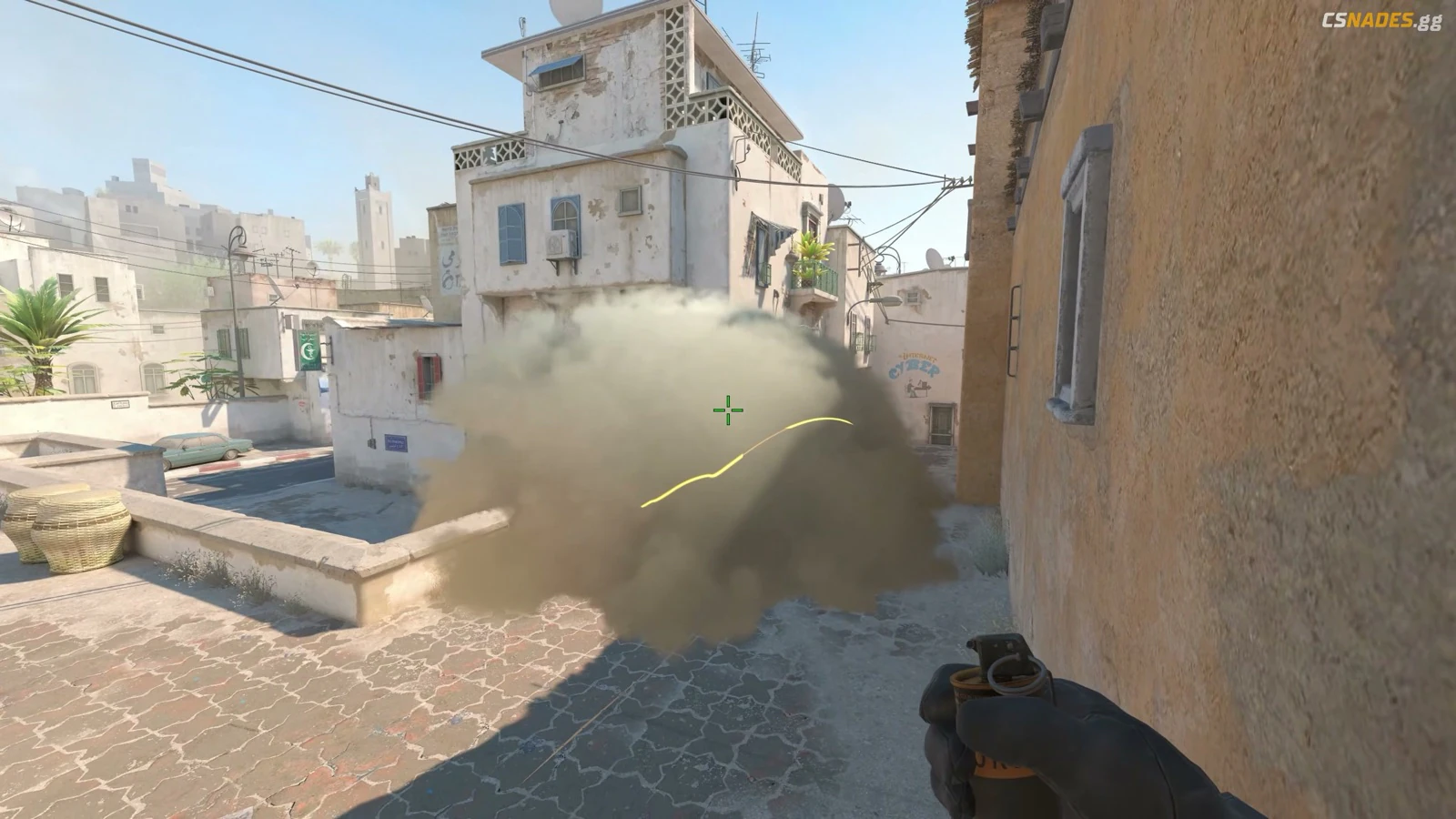 Dust 2 Short smoke result from Short
