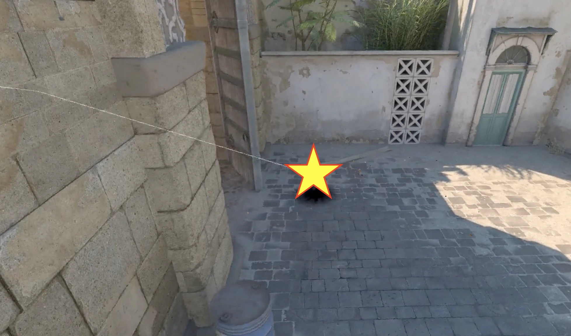 Dust 2 Taxi Flash landing marker for an A Long pop