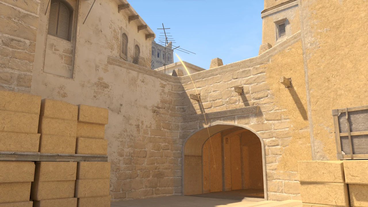 Mirage A Site flash result from Outside T Ramp