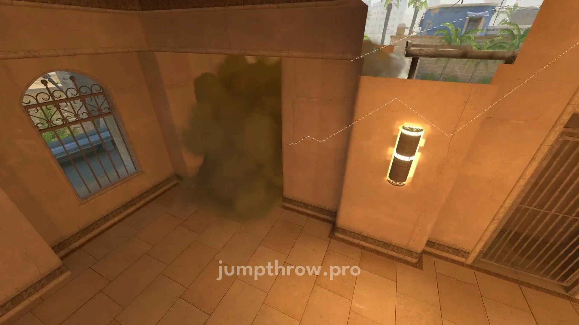 Mirage CT Palace smoke result landing deep inside Palace