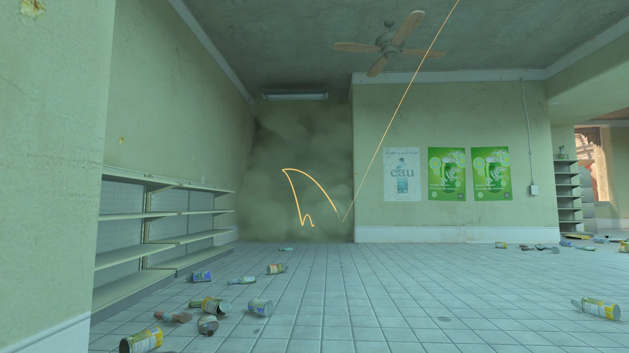 Mirage Market Door smoke result from House