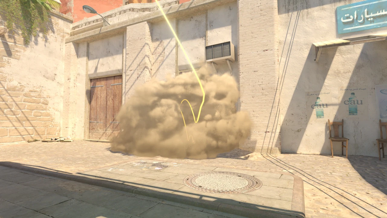 Mirage Market Window smoke result from House