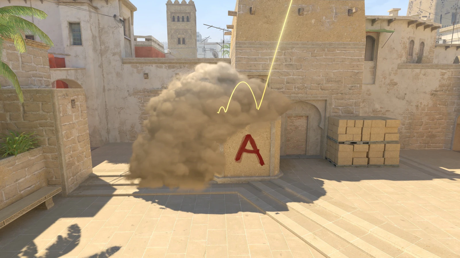 Mirage Stairs smoke result from A Ramp