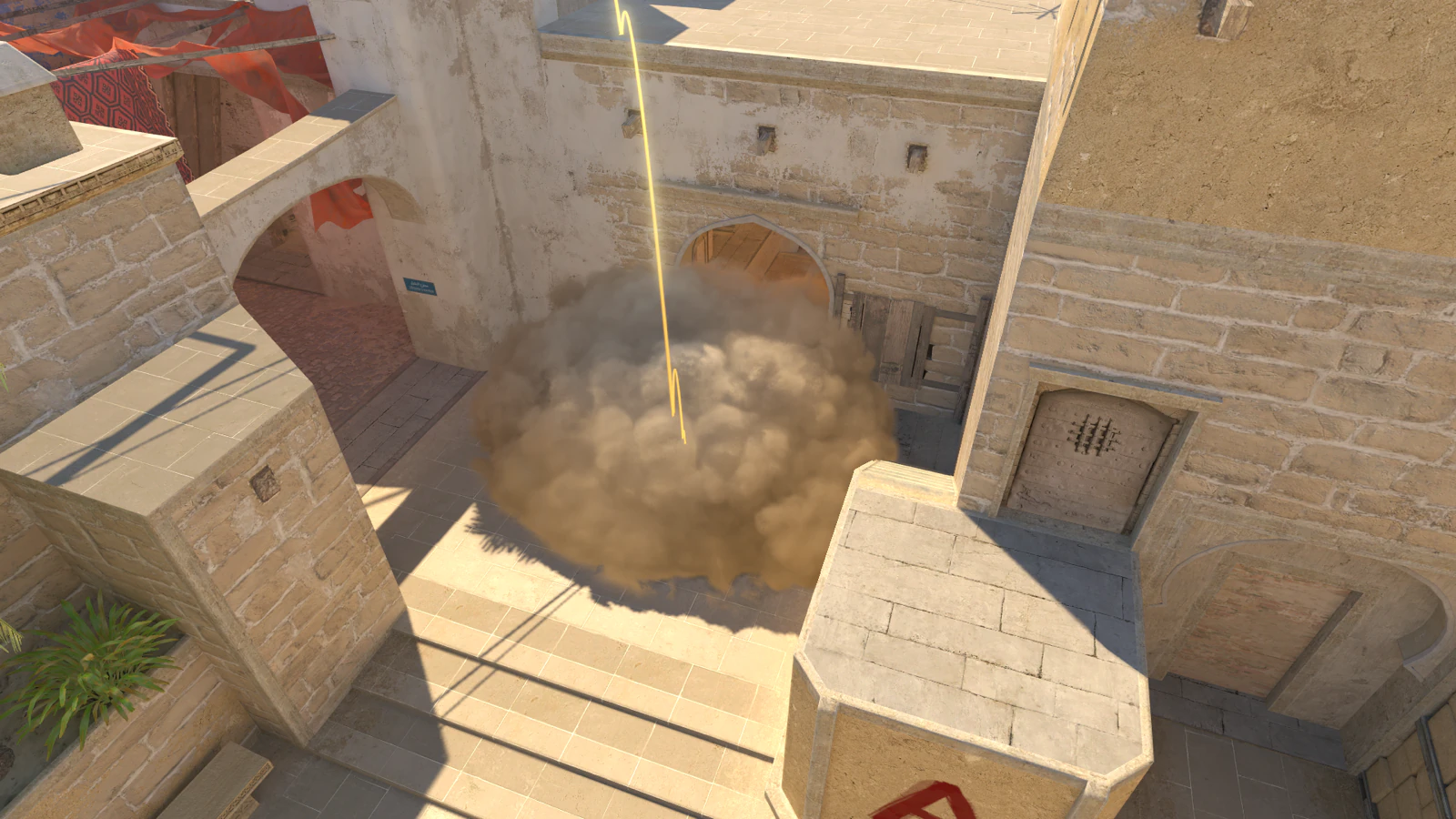Mirage Top Connector smoke result from Outside Mid