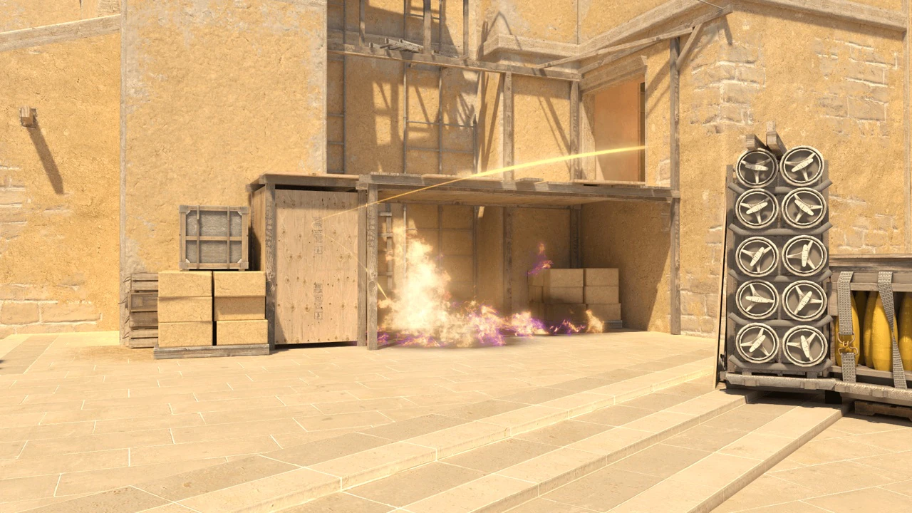 Mirage Under Balcony molotov result from Palace