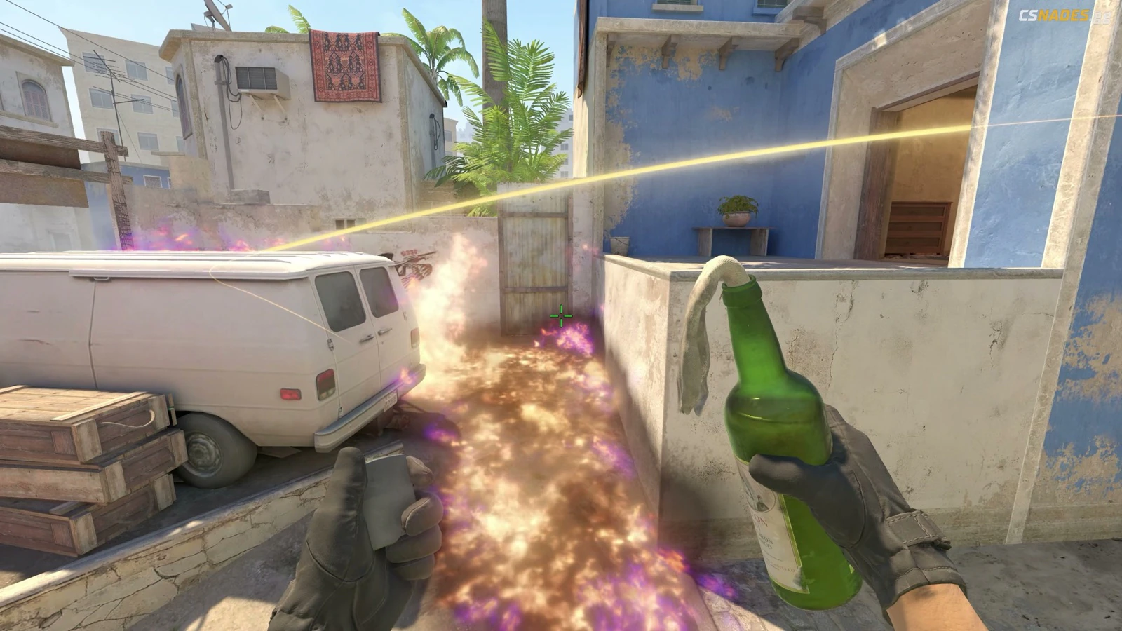Mirage Van molotov result from B Apartments