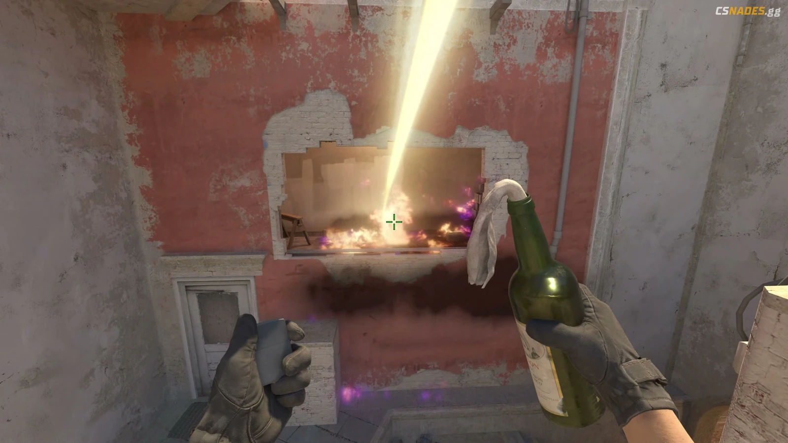 Mirage Window molotov result from Top Mid Boxes