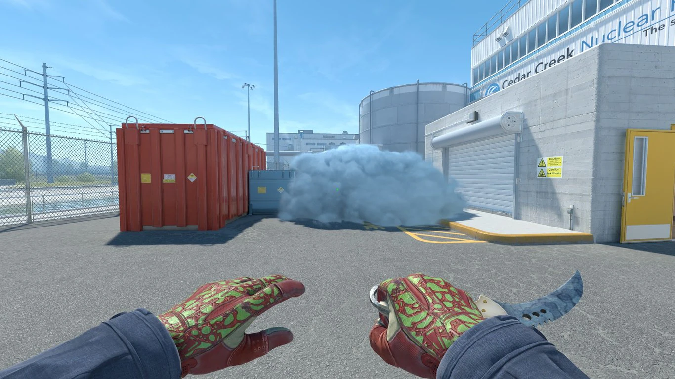 Nuke CT outside smoke result in Yard
