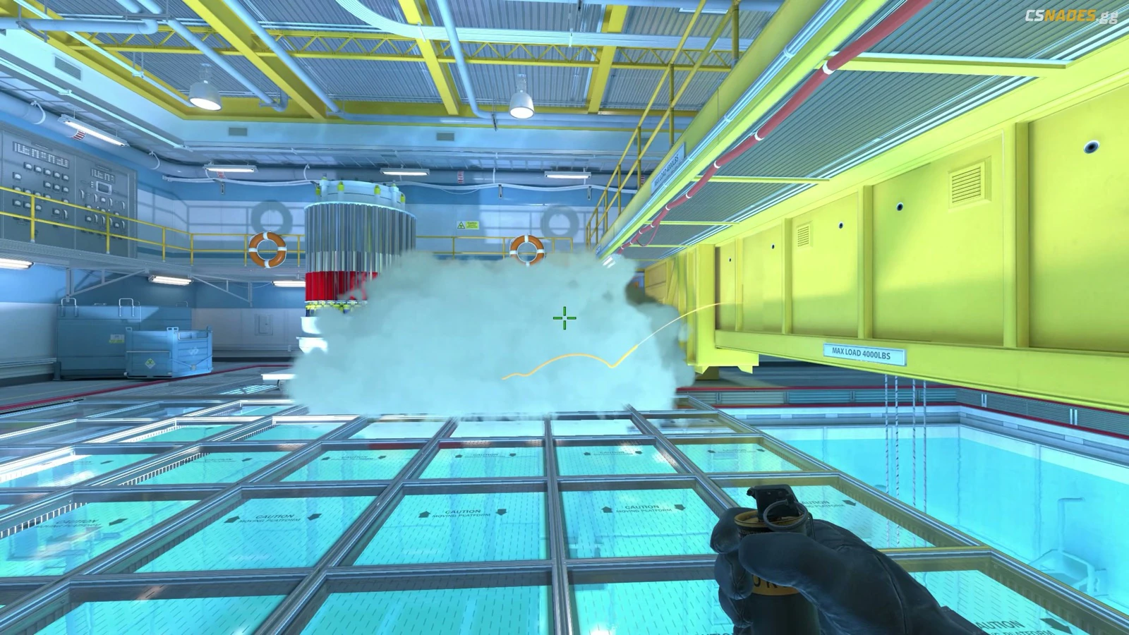 Nuke Decon Cross smoke result from Back Vents