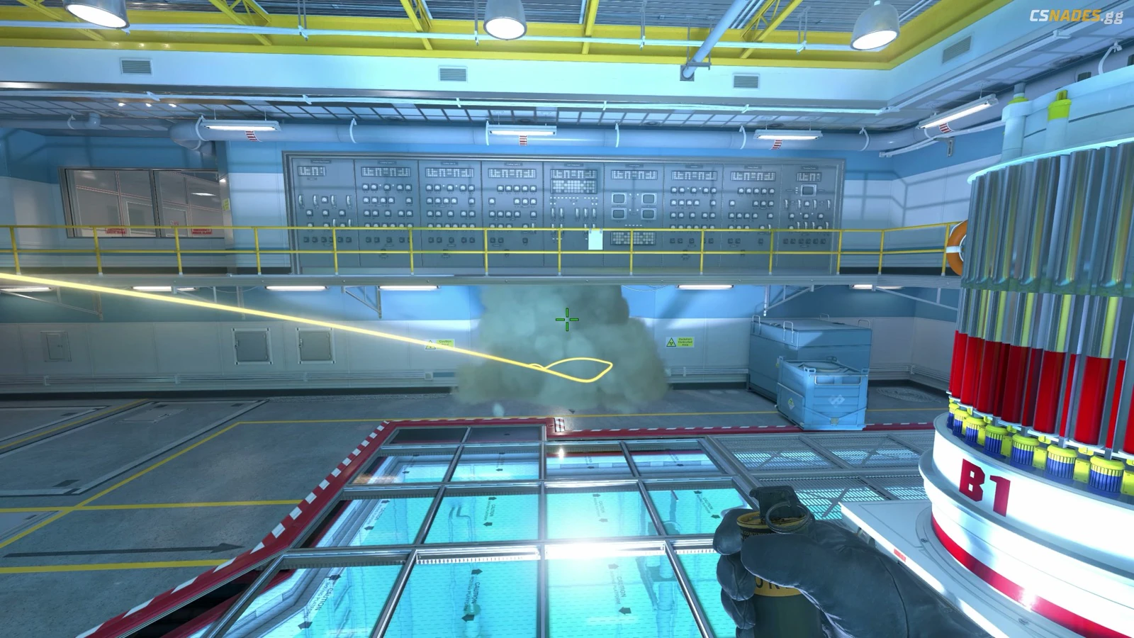 Nuke Double Doors smoke result from B Ramp