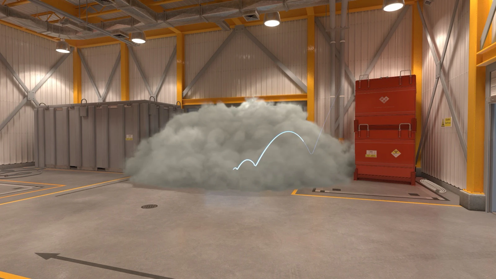 Nuke Garage smoke result from T Spawn